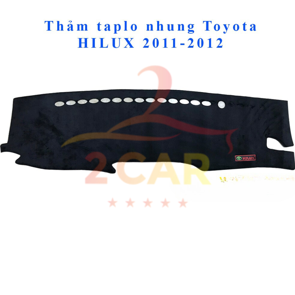 Thảm taplo nhung Toyota HILUX 2011-2012