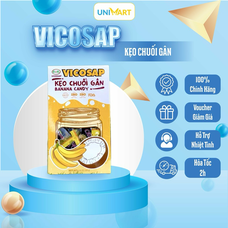 Kẹo Chuối Gân Vicosap [Túi 500g]