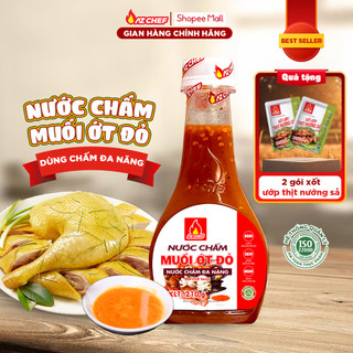Nước xốt muối ớt đỏ 210g AZ CHEF, xốt chấm đa năng chua cay ( chấm thịt luộc, gà, nướng, lẩu)