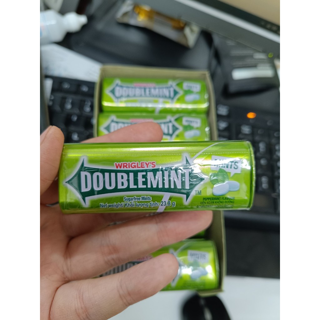Kẹo ngậm tan Doublemint 23,8g vị bạc hà