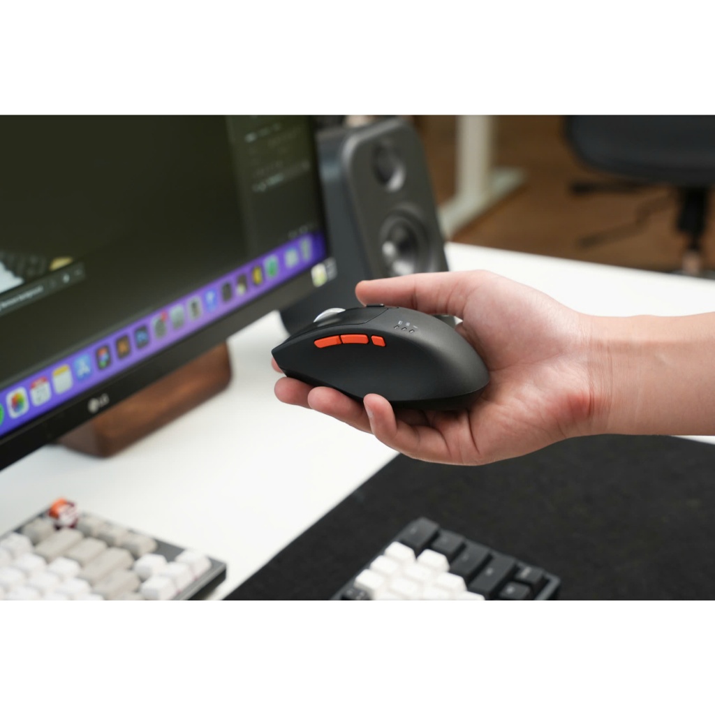 Chuột không dây HyperWork Silentium MS01 (Switch silent yên tĩnh, kết nối 3 Mode) | BigBuy360 - bigbuy360.vn