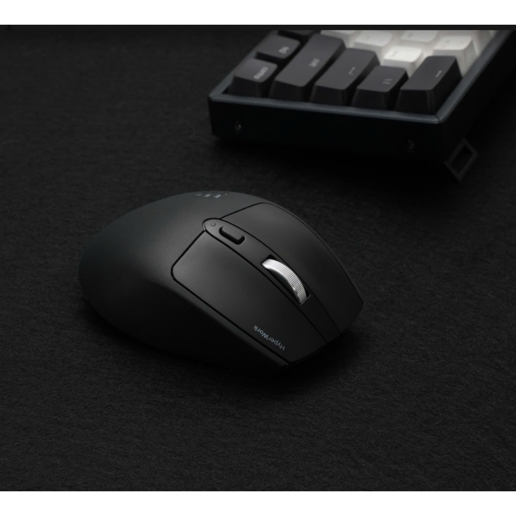 Chuột không dây HyperWork Silentium MS01 (Switch silent yên tĩnh, kết nối 3 Mode) | BigBuy360 - bigbuy360.vn