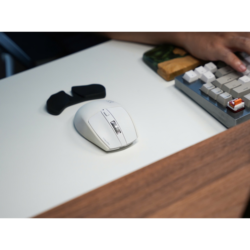 Chuột không dây HyperWork Silentium MS01 (Switch silent yên tĩnh, kết nối 3 Mode) | BigBuy360 - bigbuy360.vn
