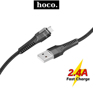 Dây sạc nhanh Hoco USB to LN cáp bọc dù siêu bền sạc nhanh 2.4A truyền dữ liệu cho các 8 x 11 12