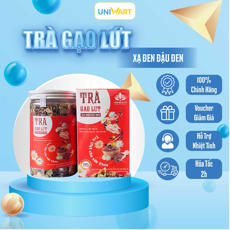 Trà gạo lứt xạ đen đậu đen
