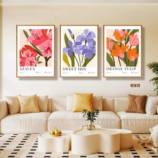 set 3 tranh canvas treo tường trang trí phòng khách phòng ngủ