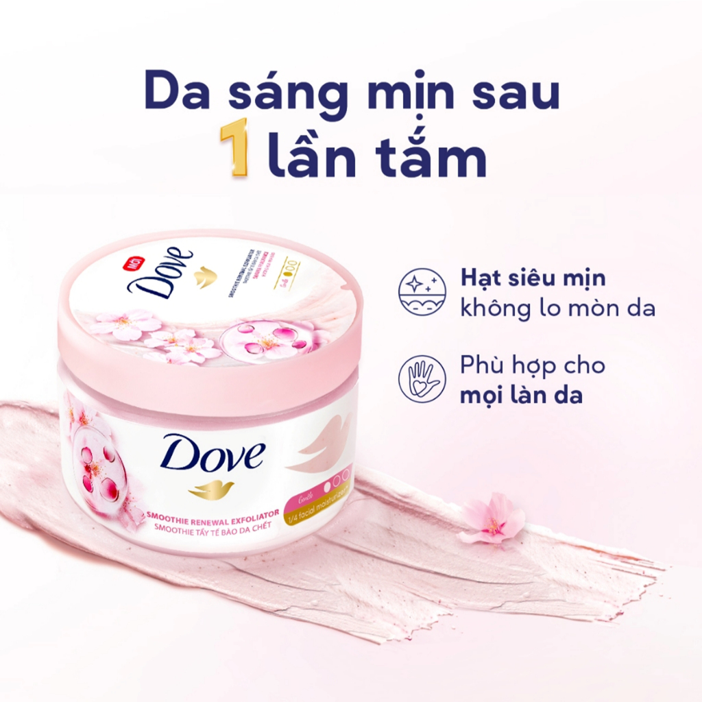 [LIVE] Combo 2 Smoothie Tẩy Tế Bào Chết Body Dove Chăm Da Sáng Mịn 298g/280g | BigBuy360 - bigbuy360.vn
