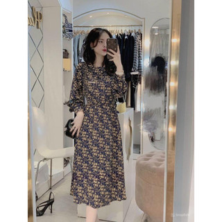 Váy hoa cổ sen rời hàng đẹp