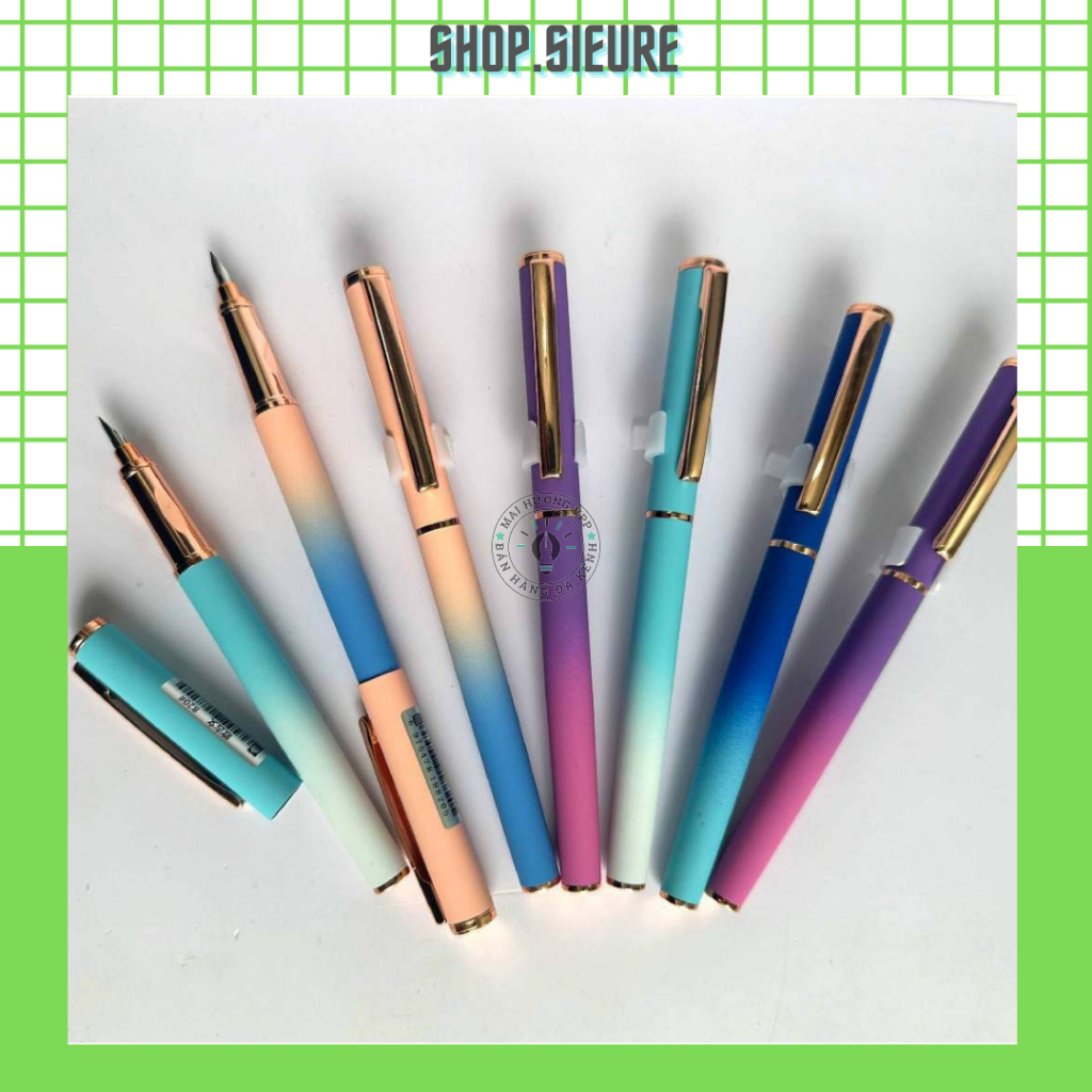 Bút máy, bút mực ngòi lá tre tách đôi calligraphy thanh đậm 820