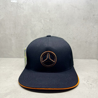 Nón kết hiphop snapback thêu hình Mer đơn giản khoá sắt bấm phối kết cam thời trang