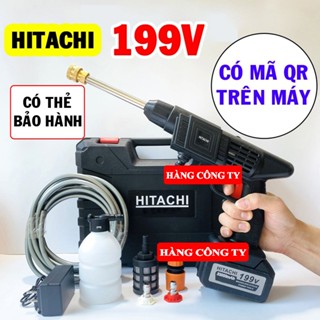 [CÓ HỘP NHỰA KÈM THEO] Máy rửa xe PIN 199V cực khỏe..Hàng lõi đồng cty chuẩn