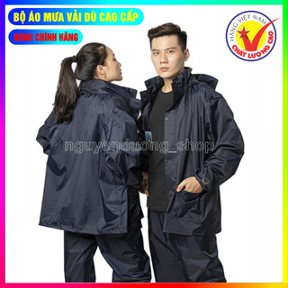 BỘ QUẦN ÁO MƯA VẢI DÙ, ÁO MƯA BẢO HỘ LAO ĐỘNG , ĐI BỘ , ĐI XE ĐẠP XE MÁY, LÀM VIỆC TRỜI MƯA