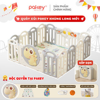 Quây Cũi Nhựa Gấp Gọn Cho Bé, Quây PAKEY Khủng Long Nhiều Màu Cho Bé Trai, Bé Gái Chắc Chắn An Toàn Bảo Hành Trọn Đời