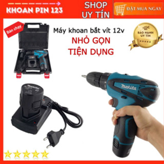 Khoan Pin cầm tay, máy bắt vít cầm tay Makita 12V máy khỏe, chạy êm