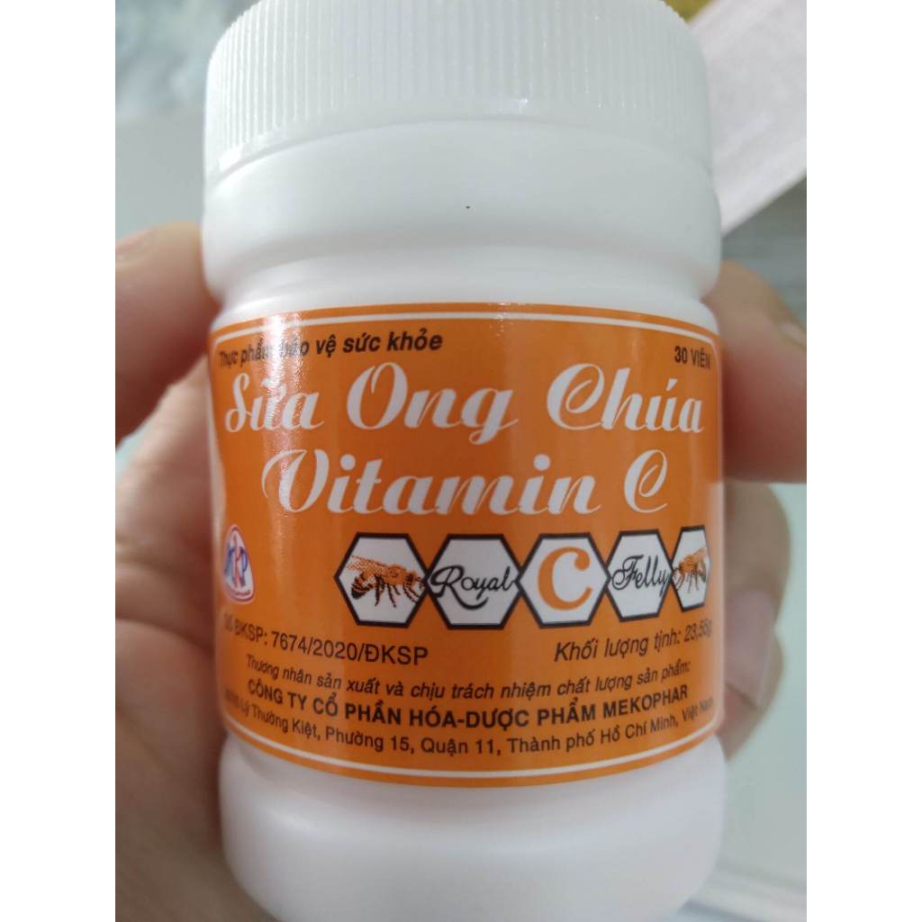 [Hoả Tốc TPHCM] Kẹo ngậm sữa ong chúa vitamin C - Mekophar