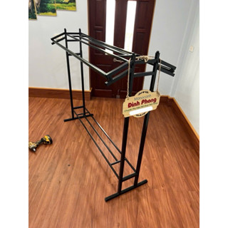 giàn đôi 1.5 m sơn tĩnh điện cho shop ( TẶNG KÈM 10 MÓC NHỰA + DỤNG CỤ THÁO LẮP)