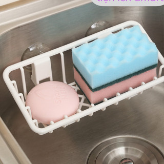 Combo 3 khay đựng đồ dán tường caro, khay dán tường nhà tắm, bồn rửa bát, nhà bếp (MH-5700)