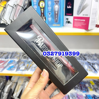 ✅ W Chổi phủi tóc Barber W cao cấp bằng gỗ sang trọng kích thước 15,5cm lông quét 2cm phù hợp cho tiệm tóc và Barber