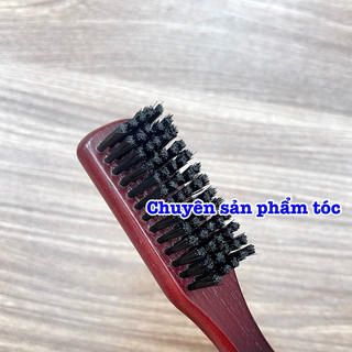 ✅ W Chổi phủi tóc Barber W cao cấp bằng gỗ sang trọng kích thước 15,5cm lông quét 2cm phù hợp cho tiệm tóc và Barber