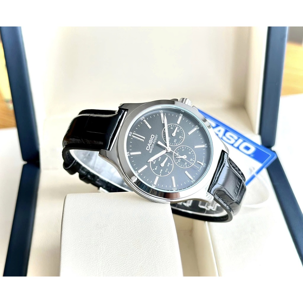 Đồng hồ nam dây da chính hãng Casio MTP-V300L-1AUDF | BigBuy360 - bigbuy360.vn