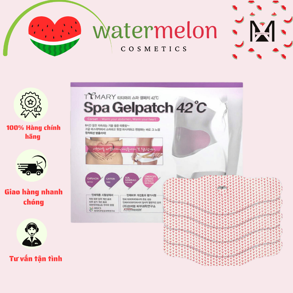 Miếng Dán Giảm Mỡ Bụng 42 Độ C Spa Gelpatch