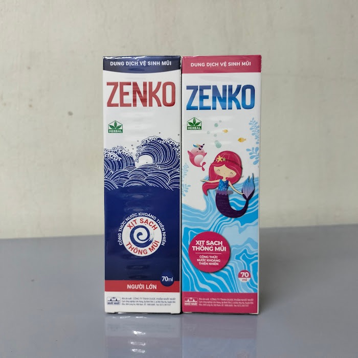 [CHÍNH HÃNG] ZENKO xịt muối biển vệ sinh mũi Nhất Nhất chai 75ml