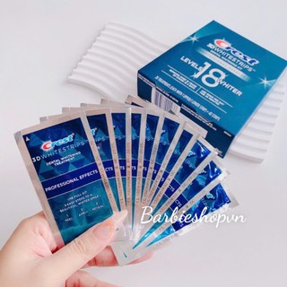 [ Combo 7 Miếng ] MIẾNG DÁN RĂNG CREST 3D WHITE 1 HOUR / PROFESSIONAL