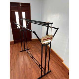 giá đôi treo quần áo mẫu mới ( TẶNG KÈM 10 MÓC NHỰA + DỤNG CỤ THÁO LẮP)