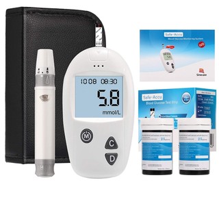 Máy Đo Đường Huyết, Tiểu Đường SINO CARE CHÍNH HÃNG ĐỨC Tặng HỘP 50 Que Thử Và 50 Kim