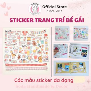 Die cut/Sticker trang trí cho bé gái (Tổng hợp các mẫu)
