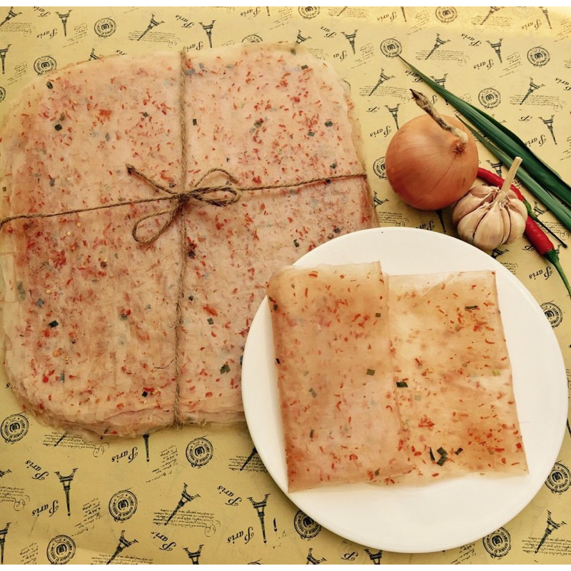 Combo 2kg bánh tráng đỏ dẻo tôm chính gốc Tây Ninh, bánh tráng phơi sương đỏ dẻo tôm, Bánh tráng dẻo