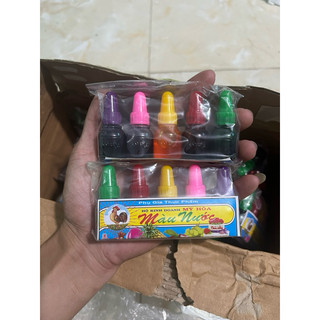 5 lọ màu thực phẩm quét lên củ quả
