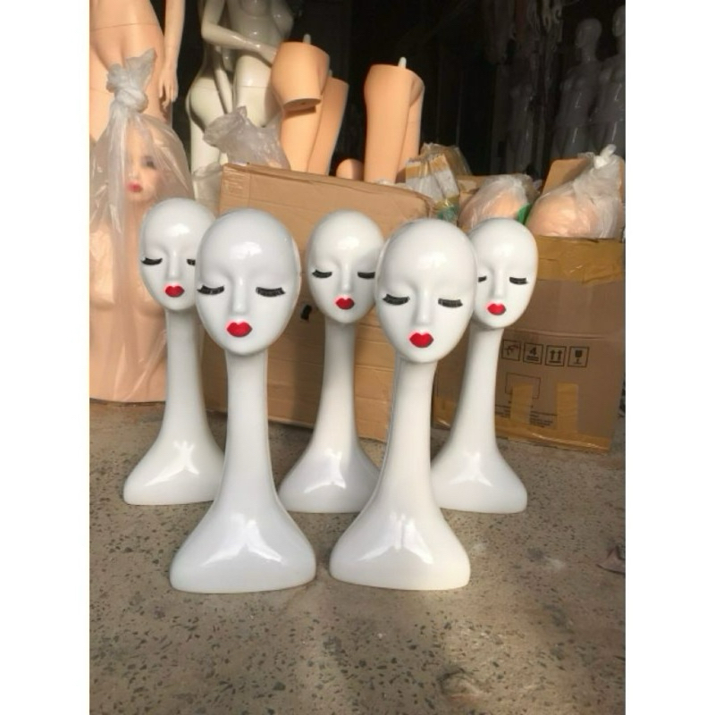 đầu manocanh đội tóc,nón(cổ cao 56cm)