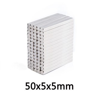 Nam châm đất hiếm 50x5x5mm(com bo 14 viên)