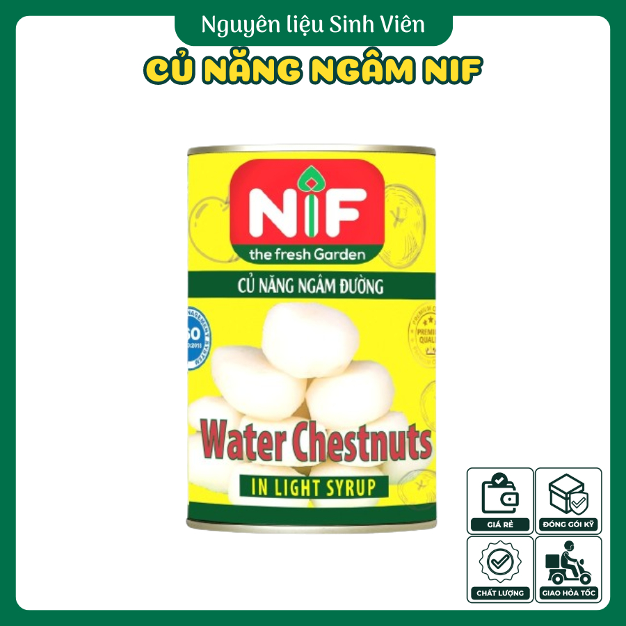 Củ năng ngâm nước đường đóng lon NIF