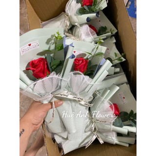 SET 1 BÔNG HOA SÁP đủ màu+ TÚI THIỆP ĐÈN TRONG PHÂN LOẠI(CHÍNH CHỦ HUỆ ANH FLOWERS)u
