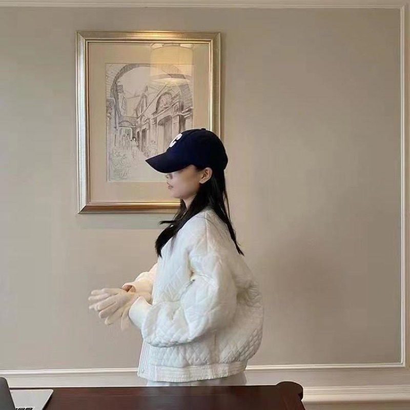 ÁO KHOÁC PHAO QUẢ TRÁM DÁNG BASIC SIÊU XINH