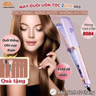Máy Duỗi Uốn Tóc Cao Cấp Chính Hãng Zlife Z469, Máy Ép Tóc Là Thẳng Tóc Uốn Cụp Xoăn Chuẩn Salon