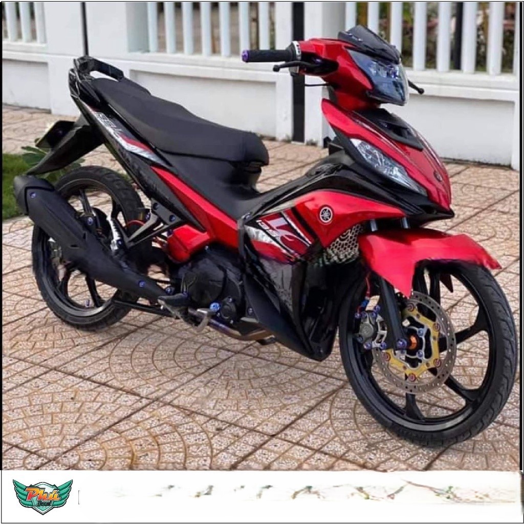 Tem rời xe Exciter 135 LC đỏ đen  V6