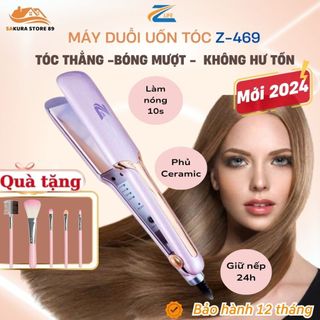 Máy Duỗi Tóc Ép Thẳng Zlife Z469 Tạo Kiểu Tóc Thẳng Xoăn, Máy Uốn Tóc Chuẩn Salon
