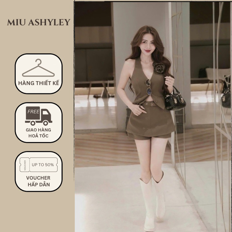 [HÀNG LOẠI 1] Set áo yếm đính hoa kèm quần váy 𝐍𝐄𝐔𝐑𝐈𝐍 𝐒𝐄𝐓 - 𝐀𝐒𝐇𝐘𝐋𝐄𝐘/𝑳𝒖𝒏𝒂 𝑺𝒆𝒕