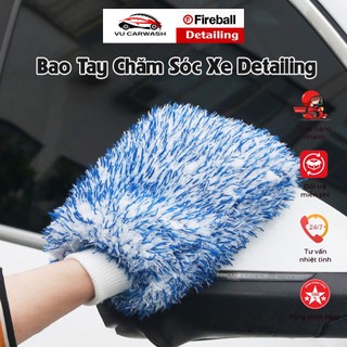 Bao Tay Rửa Xe Siêu Sợi Microfiber - Mềm Mịn, Chuyên Nghiệp, Giữ Và Tạo Bọt Tốt, Không Gây Xước