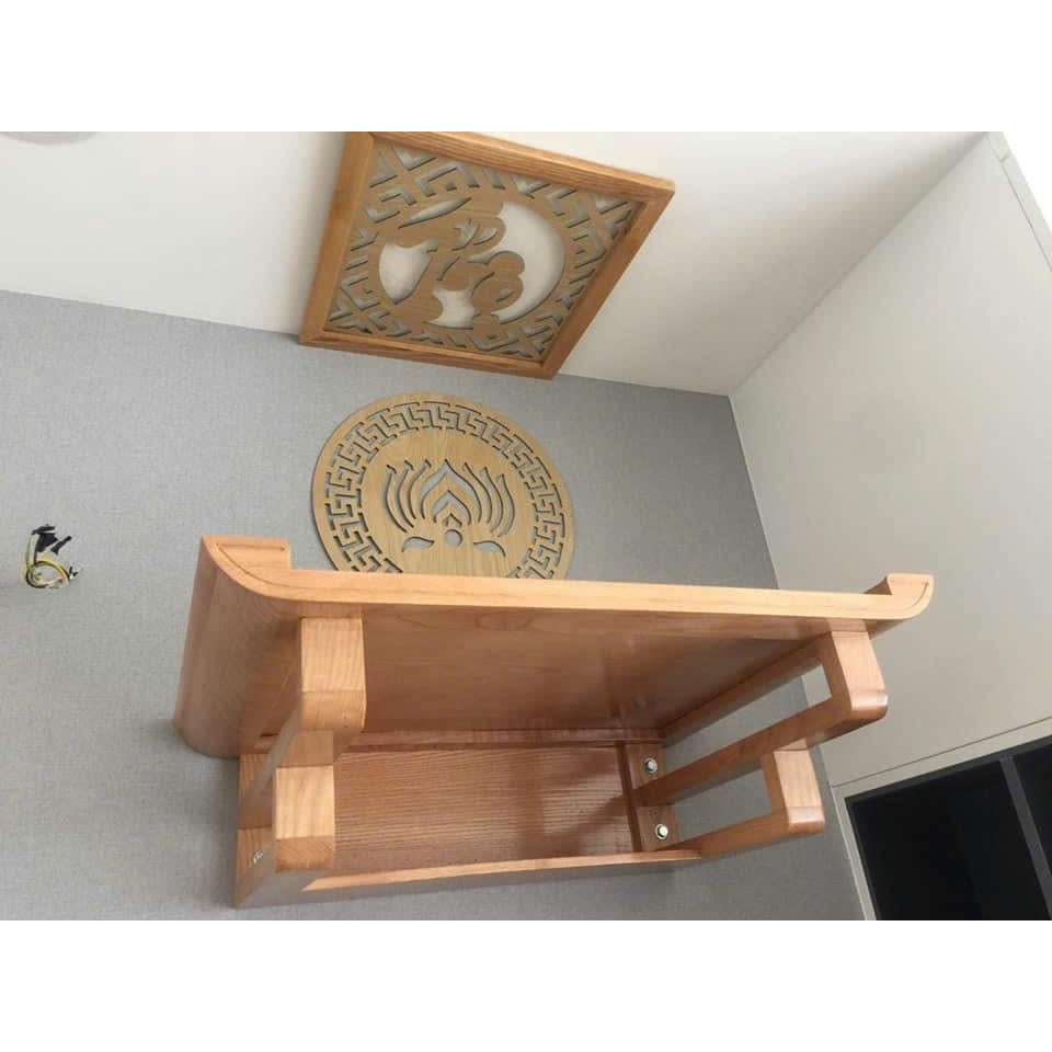 bàn thờ gỗ sồi 61cm full bộ
