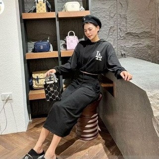Sét áo nỉ mũ chữ+chân váy