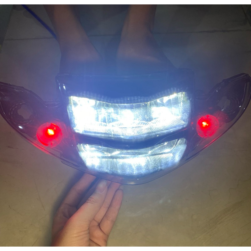 Đèn Pha Led Sirius ZHIPAT Chóa Đèn Led Sirius 50/110cc 2 Tầng(ảnh thật 100%)