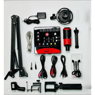 Combo thu âm live stream mic PC K320, sound card Icon Upod Pro,kèm phụ kiện đầy đủ