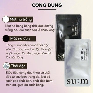 Mặt Nạ Sủi Bọt Thải Độc Su:m 37 Bright Award Bubble - Trắng