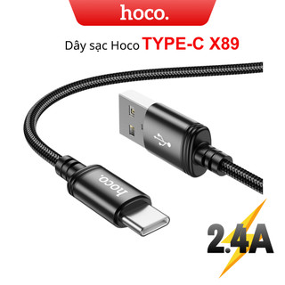 Dây sạc nhanh TYPE C Hoco cho Samsung Xiaomi Oppo Dây cáp bọc dù chống gẫy