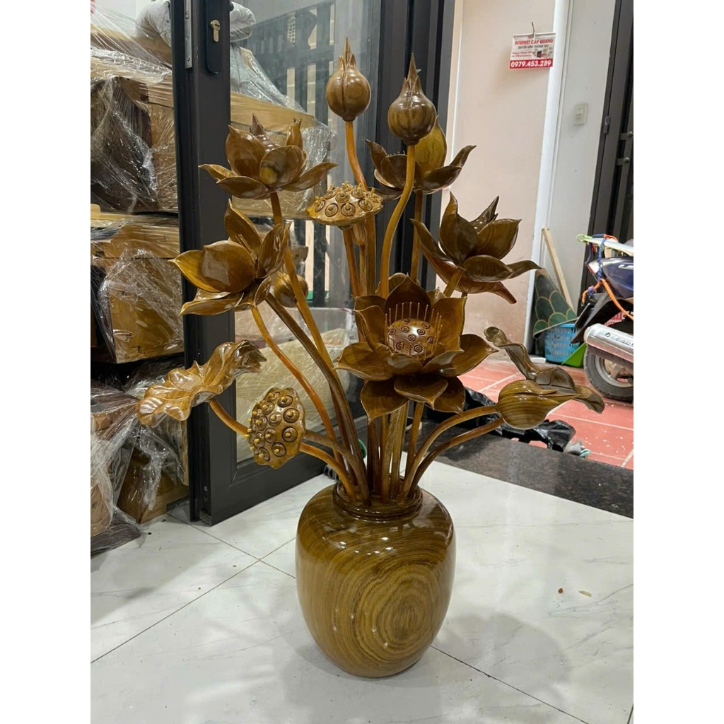 hoa sen gỗ Ngọc am 21 cành