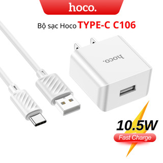 Bộ sạc nhanh Type C Hoco công suất 10.5W dùng cho các dòng samsung xiaomi oppo